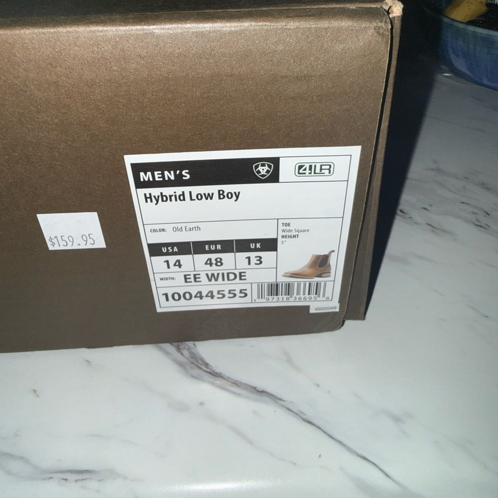 Ariat Men's Tan Leather Boots - Picture 7 of 7